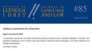 CRÒNICA LEGISLATIVA DE CATALUNYA